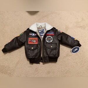 Kids Aviator Jacket with Patches